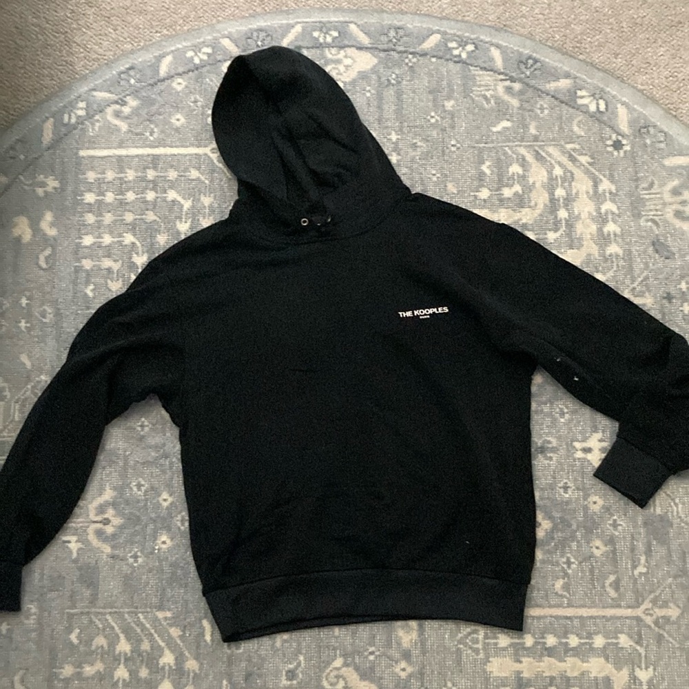 The KOOPLES PARIS black flawed sweatshirt M
